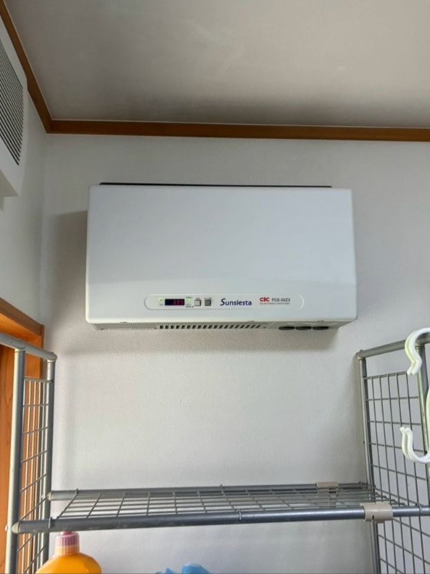 長野県諏訪市 蓄電池設置前の宅内パワーコンディショナ周辺（施工前）